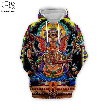Najnovšie slon psychedelic Hoodies mikina muži ženy 3D farebné tlač Trippy mikina topy, Šaty, hip hop kabát EL-005