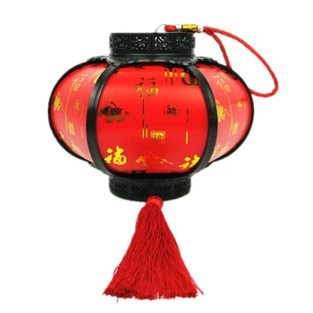 Domácnosti Čínsky Nový Rok Čínsky Štýl, LED Svetelné Prenosné Svietidlo Q0KA
