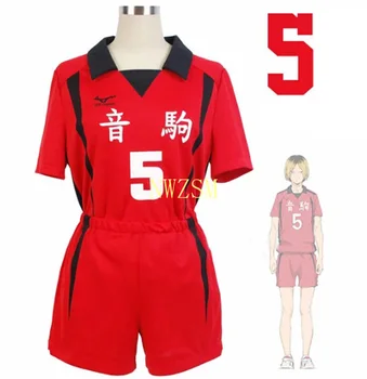 Anime Haikyuu Cosplay Kostým Nekoma Jednotnej Kozume Kenma Volejbal Klub Uniformy T-shirt Vyhovovali Športové Dresy S Parochňu
