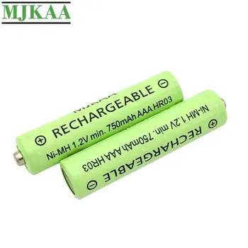 MJKAA 20PCS AAA Originálne Nové 1.2 V 750mAh Ni-MH Dobíjacie Batérie Vysokej Kvality 3A NiMH Batérie pre Diaľkové Ovládanie