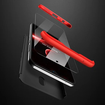 Pre Xiao Redmi 8A Prípade 360 Stupeň celého Tela Pevný Kryt puzdro Pre Xiao Redmi 8A redmi8A Hybrid Shockproof Prípade+ Tvrdené Sklo