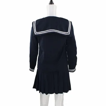 Japončina/kórejčina Pekla Dievča Enma Ai Cosplay Kostým Školské Uniformy JK Študent Námorník Vyhovovali Top+Šaty+Kravatu +Ponožky