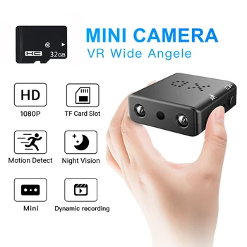 1080P Mini Kamera, videorekordér Nočné Videnie Detekcia Pohybu CCTV Šport DV Vreckový Videokamera Home Security pre auto domov spoločnosť