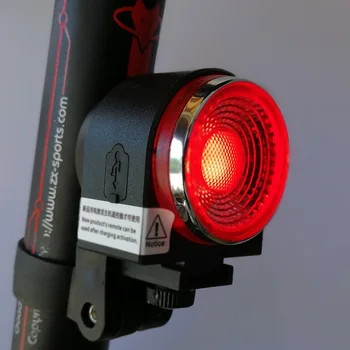 Pre Bicyklov, Bezdrôtová Krádeži alarm odobrať Bike led prenosné USB nabíjateľné Zadné Svetlo Bell Cyklistické flash zadné svetlo Lampy Antusi a6s