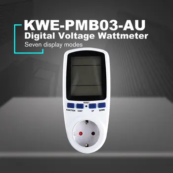 Nové KWE-PMB01 Zástrčku Digitálne Napätie Wattmeter Spotreba W Energie Meter AC Elektrickej energie Analyzer Monitor