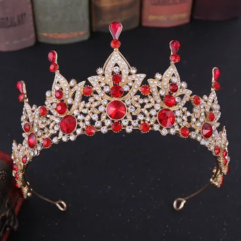 DIEZI Baroková Móda Vintage Čierna Biela Crystal Princess Tiara Koruny hlavový most Svadobné Diadem Koruny Ženy, Svadobné Vlasy, Šperky