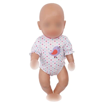 43 cm bábiky baby Oblečenie nové narodený Vták T-shirt + fialová sukne, Šaty, hračky pre deti fit Americký 18-palcové Dievčatá bábiky f608