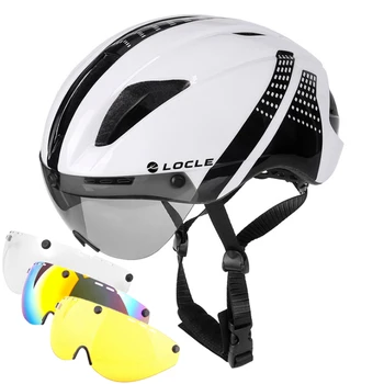 LOCLE Magnetické Okuliare, Cyklistické Prilby Integrally-tvarovaný Cyklistické Prilby Cestnej Horský MTB Bicykel, Prilba Casco Ciclismo 54-61 cm