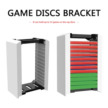 12 v 1 Hre Disky Skladovanie Zátvorkách Veža Ľahký Hry Hracie Prvky pre Xbox Jeden Prepínač PS5 Blue-Ray Disku