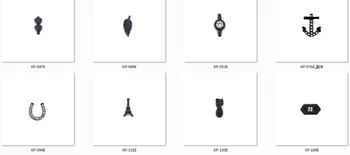 Somsoar Šperky Black 10 mm DIY List zobrazili kľúčové tlačidlá môžete vybrať svoje Ako vhodné pre 10 mm široký Oka Náramok Veľkoobchod