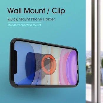 Univerzálny Mobilný Telefón Majiteľa Stánku Na iPhone11 8 X Wall Rýchle Mount Clip Prenosné Lepidlo Nabíjací Stojan pre Android Telefónu