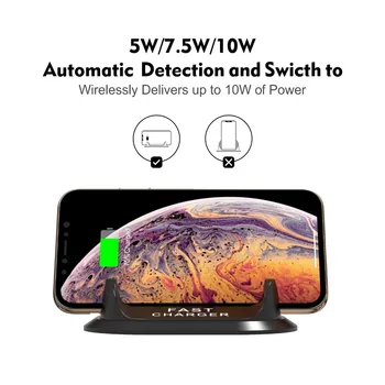 HUD Auto Bezdrôtovú Nabíjačku stand10W Rýchlo pre iPhone 11 Pro XR XS Huawei P30 Samsung poznámka 10 Qi Nabíjanie Telefónu prístrojovej dosky Držiak