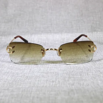 Vintage Jasné, Okuliare na Čítanie bez obrúčok slnečné Okuliare pre Mužov Lete Jazdy Ženy Odtiene Kovového Rámu Oculos Gafas