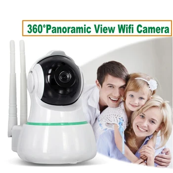 ES31 Wifi IP Kamera 1080P 2 Way Audio Baby Monitor Bezdrôtový 360-Stupňový Panoramatický Výhľad Home Security Dohľadu IČ Videokamera