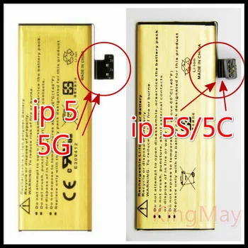 Zbrusu nový, originálny robiť dower Pre bateria iphone5s batérie iphone 5s Zero-cyklus Vysokou Kapacitou Zlaté batérie pre iPhone 5s batérie