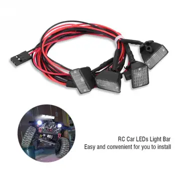 RC Pásové Strešné Jasné Svetlá Led Svetlo Bar Lampa Príslušenstvo pre Axial scx10 pre Traxxas o-4 Plastové Auto RC Model Časť