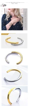 Úplne Nové Šperky Jednoduché Línie Dizajnu Náramok Zlatej Farby Náramok Náramky Pre Ženy Manžetový Manchette Bangles