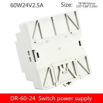 60W Din lištu prepínanie napájací zdroj DR-60-24V2.5A/12V5A DC výstup regulátora napätia transformátora