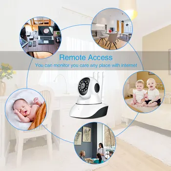 Baby Monitor, wifi 1080P IP Kamera Nočného Videnia obojsmerné Audio Video Opatrovateľka Kamery Bezdrôtové Dieťa Fotoaparát Home Security babyphone IR