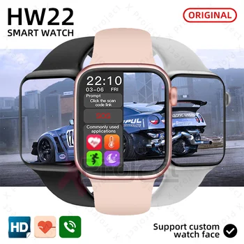 HW22 smartwatch 2021 IWO Smart Hodinky Muži Ženy reloj Srdcovej frekvencie Fitness náramok pk HW12 X7 W26-T500 amazfit G65L W34 W46 AK76