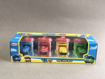 [Zábavné] 4pcs/nastaviť Mierku modelu Vyčítať malý autobus detí miniatúrne autobusom dieťa oyuncak garáž vyčítať autobus Vyhadzovanie vplyv auto vozidla