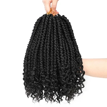 Youngther Senegalese Twist predlžovanie Vlasov Ombre Syntetické Vlasy Pletenie Pre Ženy, Háčkovanie Vrkoč Vlasy Načechraný 60 g/pack
