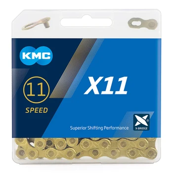 KMC X8 X9 X10 X11 X12 Ti-N Zlatá reťaz mtb cestných bicyklov 8s 9s 10s 11s 12-rýchlosť reťaze pre SRAM/sada campagnolo Prehadzovačky systémy