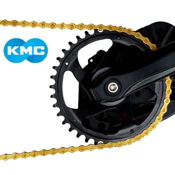 KMC X8 X9 X10 X11 X12 Ti-N Zlatá reťaz mtb cestných bicyklov 8s 9s 10s 11s 12-rýchlosť reťaze pre SRAM/sada campagnolo Prehadzovačky systémy