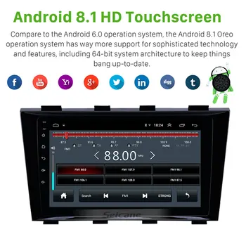 Seicane 9 palcový Auta GPS Navi Rádio Android 9.1 pre Geely Emgrand EC8 roky 2009-2011 2012 2013 s Bluetooth podporu Carplay