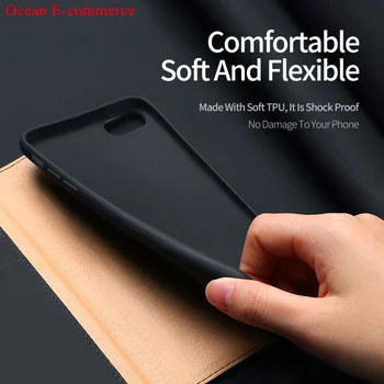 Móda Skutočné Reálne Kožené puzdro Pre Apple iPhone SE 2020 Pôvodné DUX DUCIS Business Peňaženky vyklápací Kryt Pre iPhone SE 2020 Prípade
