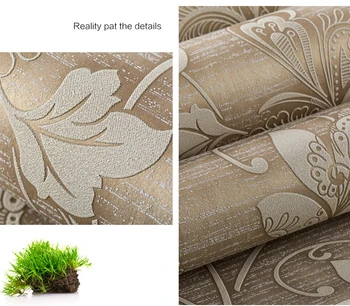 Luxusné talianske Hodvábne Tkaniny Vintage Dekor 3D Kvetinové Steny Papier Kvetinové Tapety pre Spálne Domova Steny v Obývacej Izbe Papier