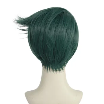 Nové radu jojo je Bizarné Dobrodružstvo Rohan Kishibe Cosplay Parochňu Krátke Tmavé Zelené Tepelne Odolných Syntetických Vlasy, Parochne + Parochňu Spp