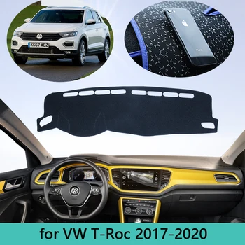 Pomlčka Mat Panel Kryt Dashmat vhodné Pre VW, Volkswagen T-Roc T Roc 2017~2020 auto Styling Anti-sun Protect Koberec Auto Pad 2018