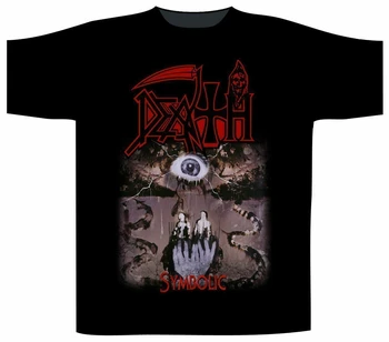 Smrť Symbolické Tričko S M L Xl Tričko Death Metal Rock Band T-Shirt Nové Čistej Bavlny Tee Tričko