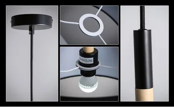 Jednoduché ChandlierArtistical Módny Prívesok Ľahké Tkaniny Dinging Izba Domov Osvetlenie Moderné Tvorivé LED Čip Lampy Bar, kaviareň