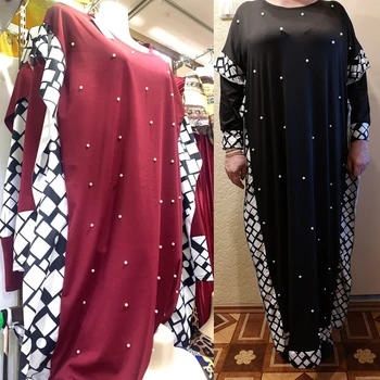 Bangladéš Abaya Moslimské Oblečenie Žien Večerné Šaty Prehrabať Perličiek Marocký Kaftan Plus Veľkosť Islamské Oblečenie Jilbab Hidžáb Vestidos