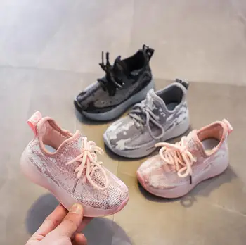 Deti topánky 2020 nový čistý priedušná tenisky, športová obuv deti bežecká obuv pre dievčatá topánky letné topánky pre chlapcov