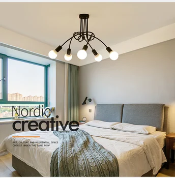 Nový moderný osobnosti tvorivý lampa office luster jednoduché čítanie Nordic železa lampa izba lampa spálňa lampy, stropné lampy