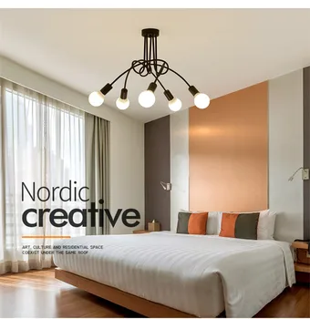 Nový moderný osobnosti tvorivý lampa office luster jednoduché čítanie Nordic železa lampa izba lampa spálňa lampy, stropné lampy