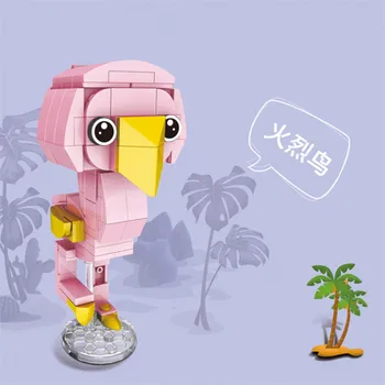Kreatívne Mini Bloky Akčné Anime Postavy Cartoon zvierat Shiba Penguin Koala Flamingo Vzdelávacie Tehly HOBBY Hračky pre Deti,