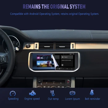 ZUOLV Android 9.0 GPS Navigácie, Audio prehrávač rádio pre Range Rover Vogue/EVOQUE/Šport 12-16 Bluetooth, WIFI Osem Základných 4GB+64GB