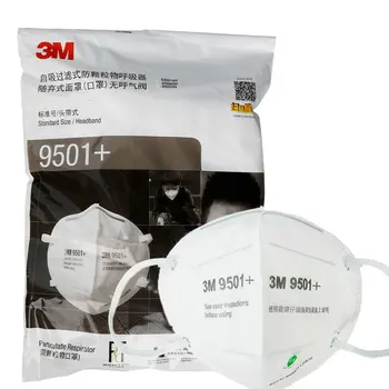 3M Maska 9501+ 9502+ Respirátor Masky Multi Vrstva Filter Proti prachu PM2.5 Tuhých Koni Ochranné Úst Tvár Bezpečnosti Maska