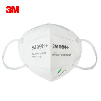 3M Maska 9501+ 9502+ Respirátor Masky Multi Vrstva Filter Proti prachu PM2.5 Tuhých Koni Ochranné Úst Tvár Bezpečnosti Maska