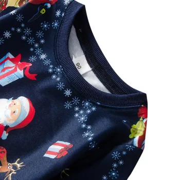 Jeseň Prichádzajú Nové Deti Cartoon Vianočné Vzor Deti Sveter S Dlhým Rukávom Mikina Bežné Batoľa Vrchné Oblečenie Oblečenie Nové