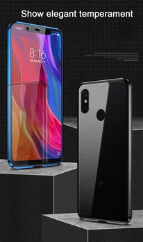Obojstranný Magnetický Prípade Huawei P inteligentný kryt Z telefónu prípade Magnet Pohár Plný Kryt Na Huawei P smart plus 2019 Telefón prípade