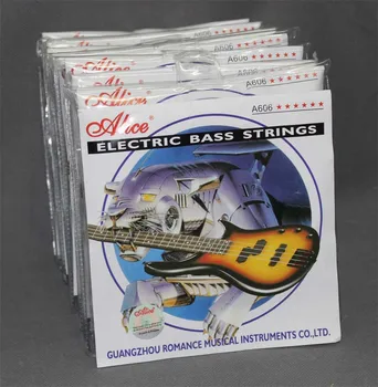 10 Sád Alice A606(6) Oceľové Jadro zo Zliatiny Niklu Rany Gitarové Struny 1.-6. Electric Bass Strings