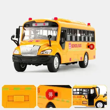 Simulácia Inerciálnych Školský Autobus Hračky Školy Modelu Auta Osvetlenie Vozidla Interaktívne Hračky Vzdelávacie Hudba Pre Deti Hračky Inerciálnych I8K8