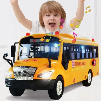 Simulácia Inerciálnych Školský Autobus Hračky Školy Modelu Auta Osvetlenie Vozidla Interaktívne Hračky Vzdelávacie Hudba Pre Deti Hračky Inerciálnych I8K8