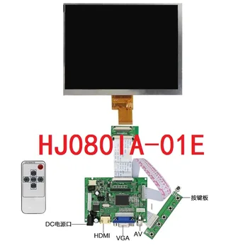 8 palcový LCD Displej s rozlíšením 1024*768 HJ080IA-01E N818 N818S Monitor Ovládač Rada 2AV HDMI VGA Pre Raspberry Pi