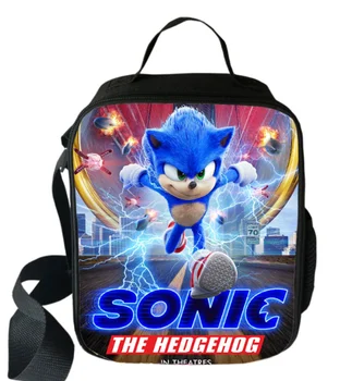 Sonic Boom Ježkov, Prenosné Tašky Obed Študent Skladovanie Potravín Tašky Deti Piknik Cestovné Obed Tote Tašky